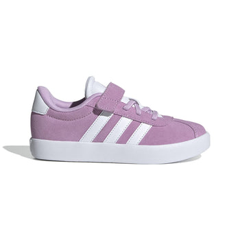 Sneakers lilla da bambina con strisce bianche adidas VL Court 3.0 EL C, Brand, SKU s344000232, Immagine 0